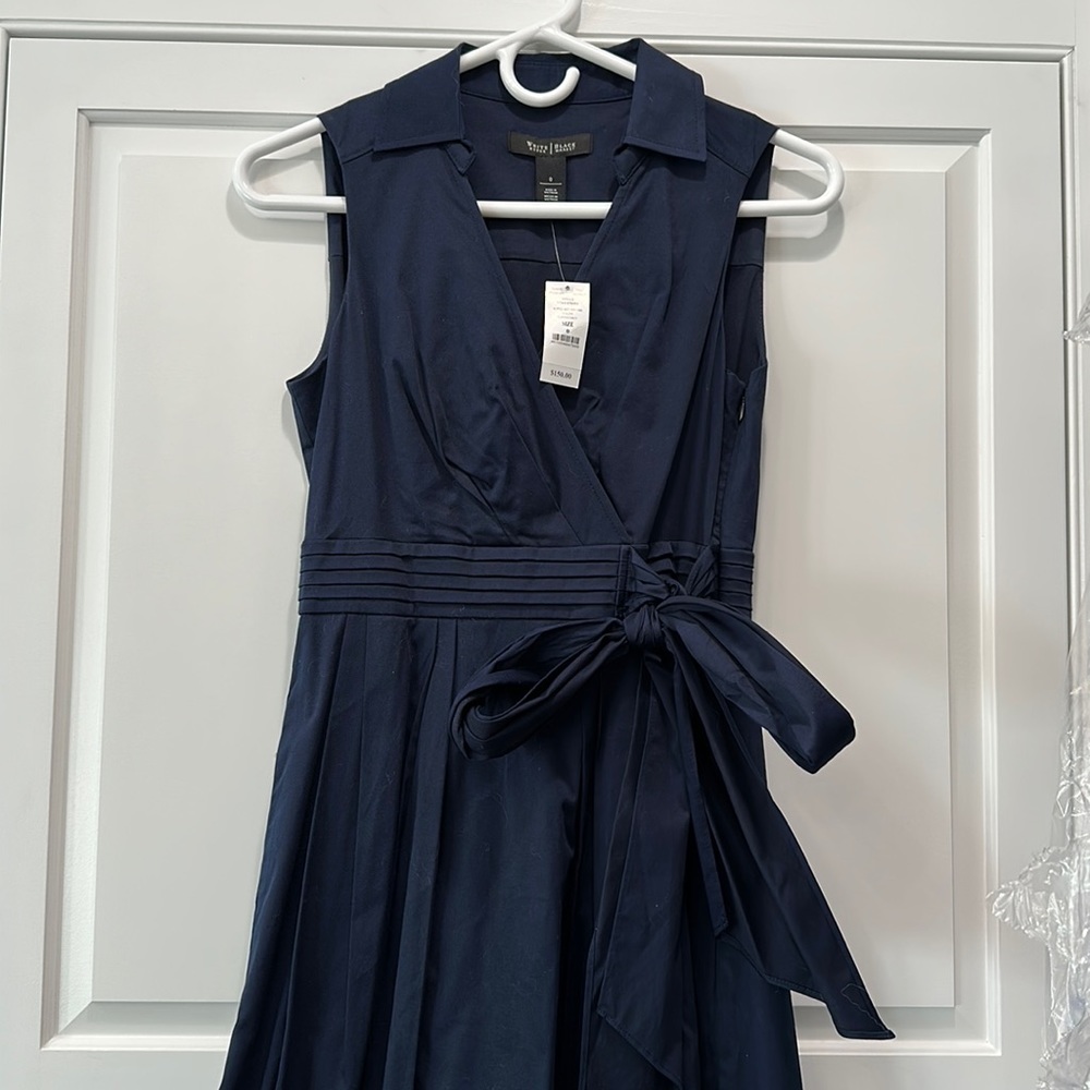 White House Black Market NWT Navy Dress